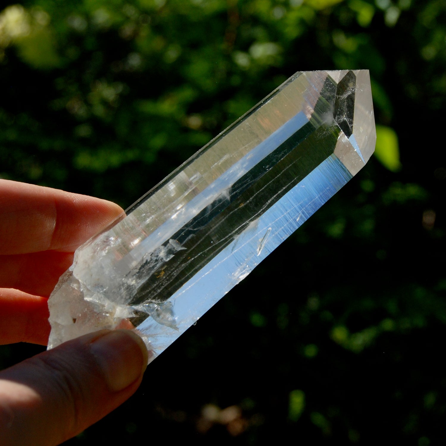 Dow Channeler Blades of Light Lemurian Crystal, 4.6" 169g Powerful Optical Quartz, Colombia 