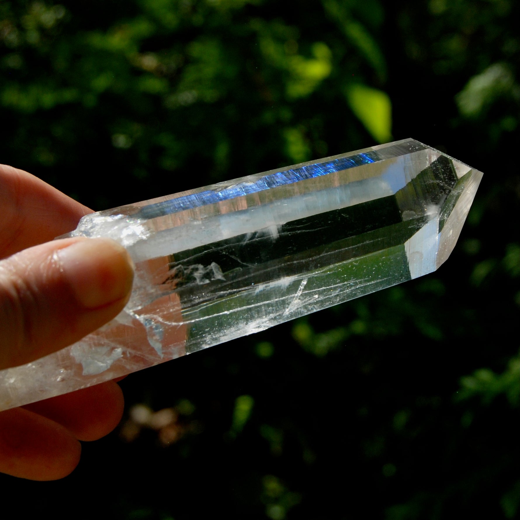 Dow Channeler Blades of Light Lemurian Crystal, 4.6" 169g Powerful Optical Quartz, Colombia 