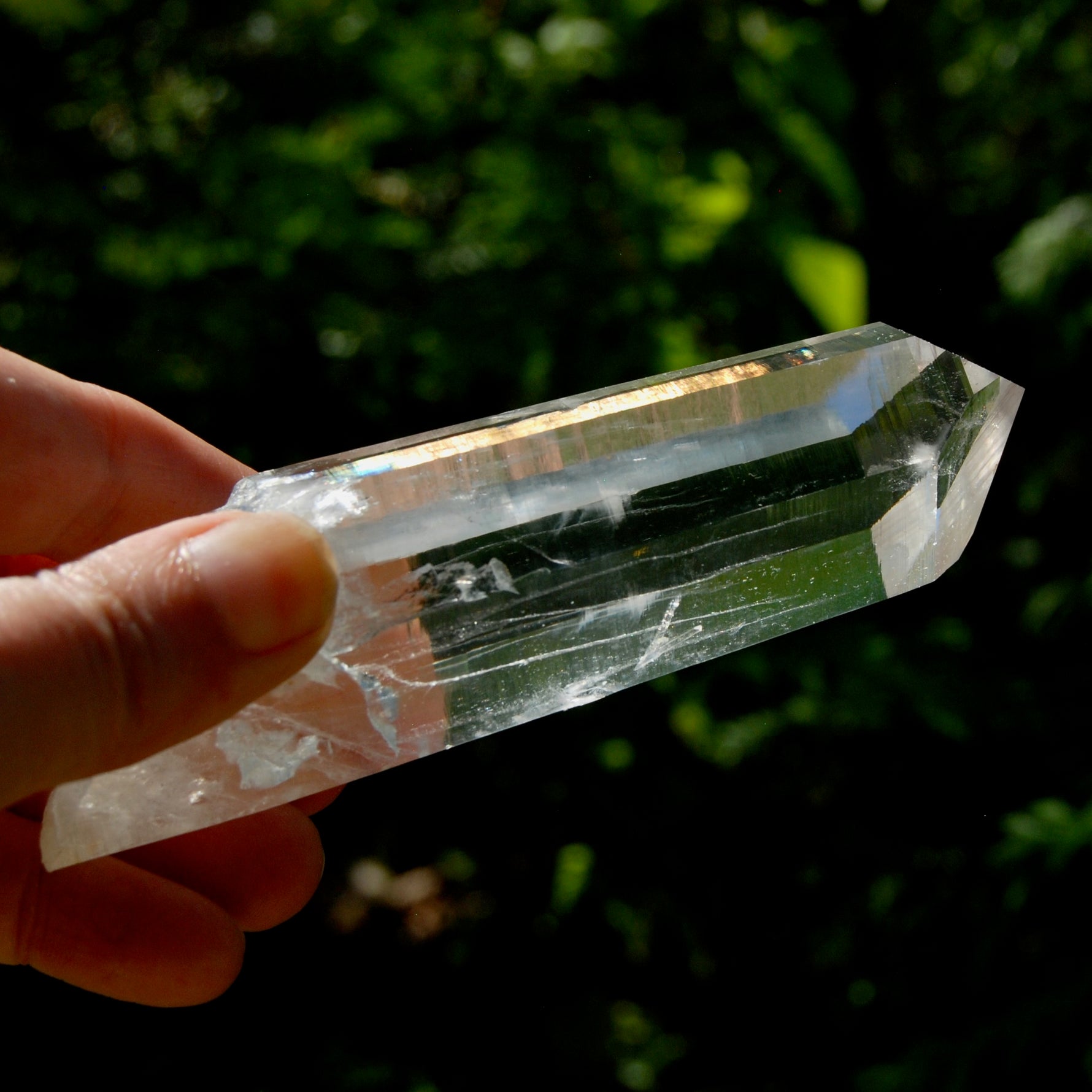 Dow Channeler Blades of Light Lemurian Crystal, 4.6" 169g Powerful Optical Quartz, Colombia 