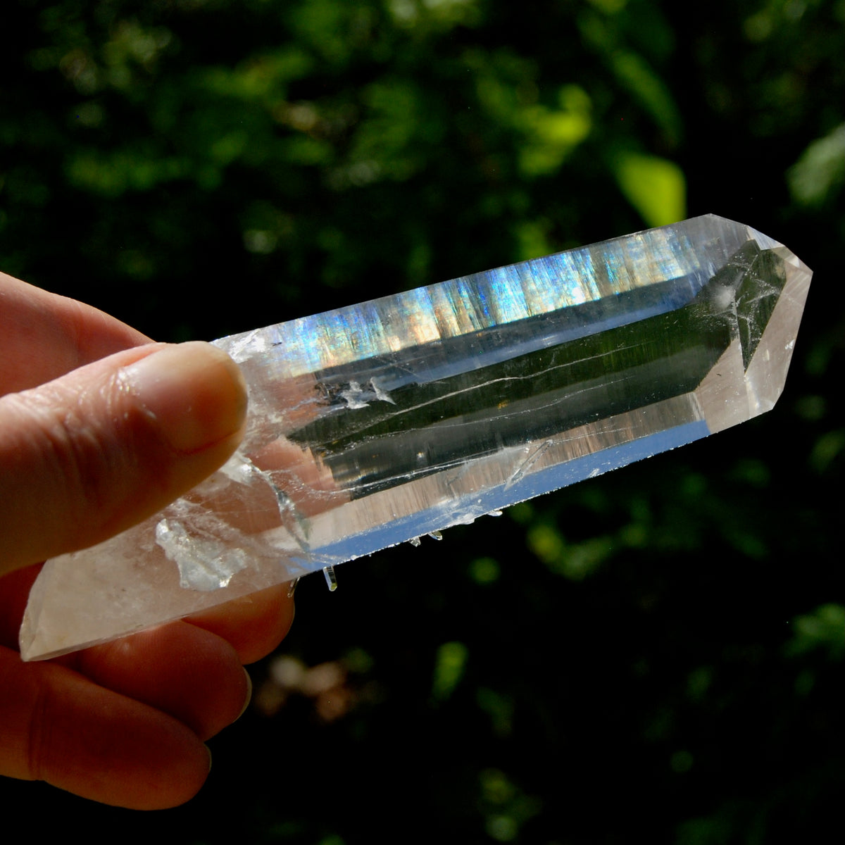 Dow Channeler Blades of Light Lemurian Crystal, 4.6" 169g Powerful Optical Quartz, Colombia 