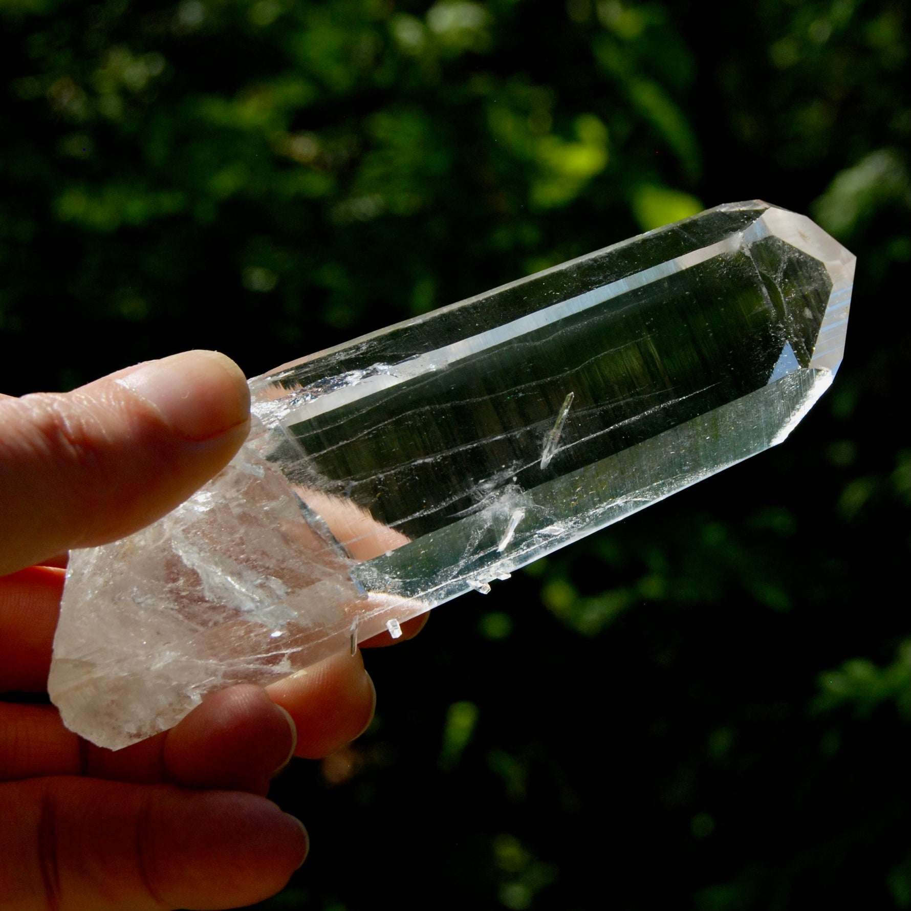 Dow Channeler Blades of Light Lemurian Crystal, 4.6" 169g Powerful Optical Quartz, Colombia 