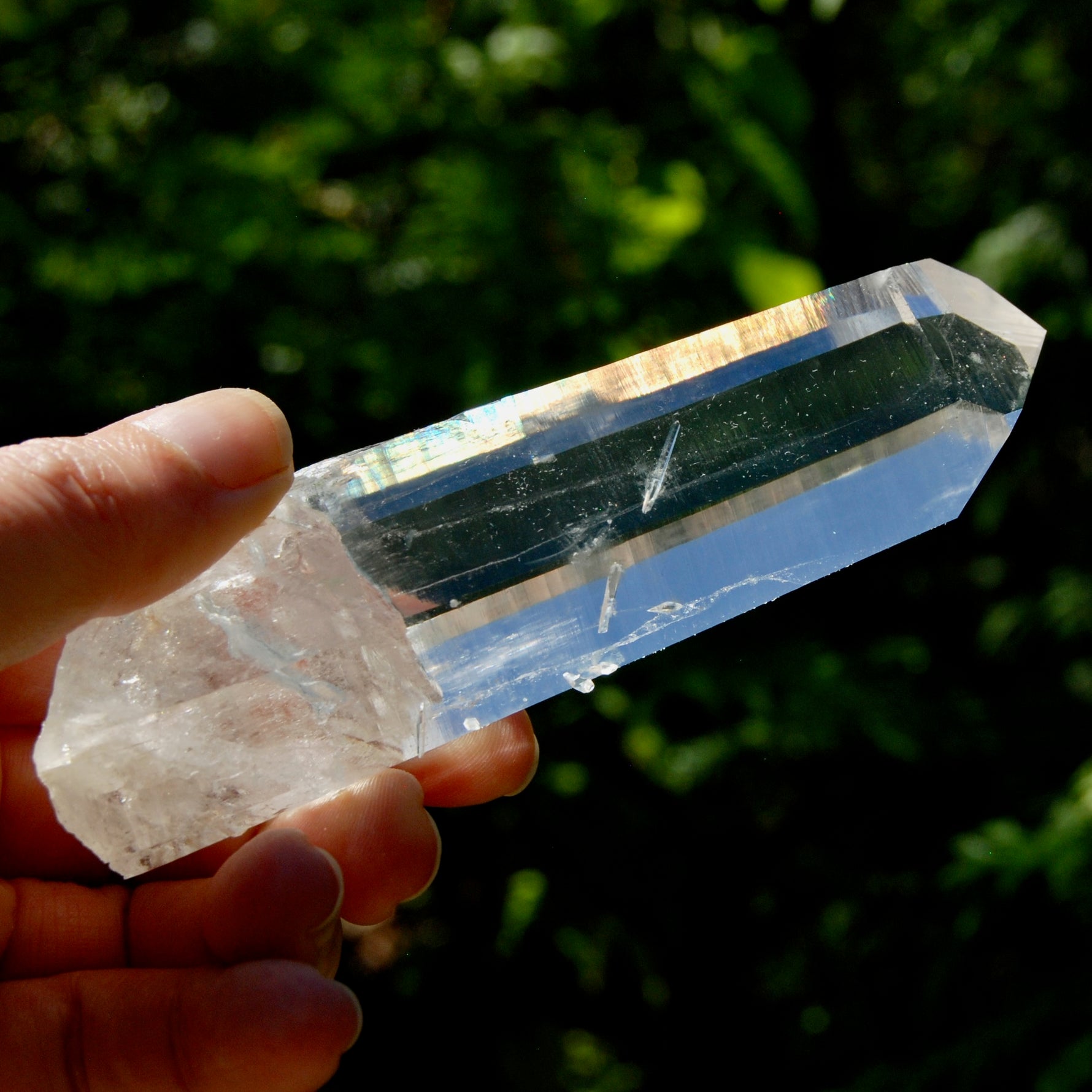Dow Channeler Blades of Light Lemurian Crystal, 4.6" 169g Powerful Optical Quartz, Colombia 