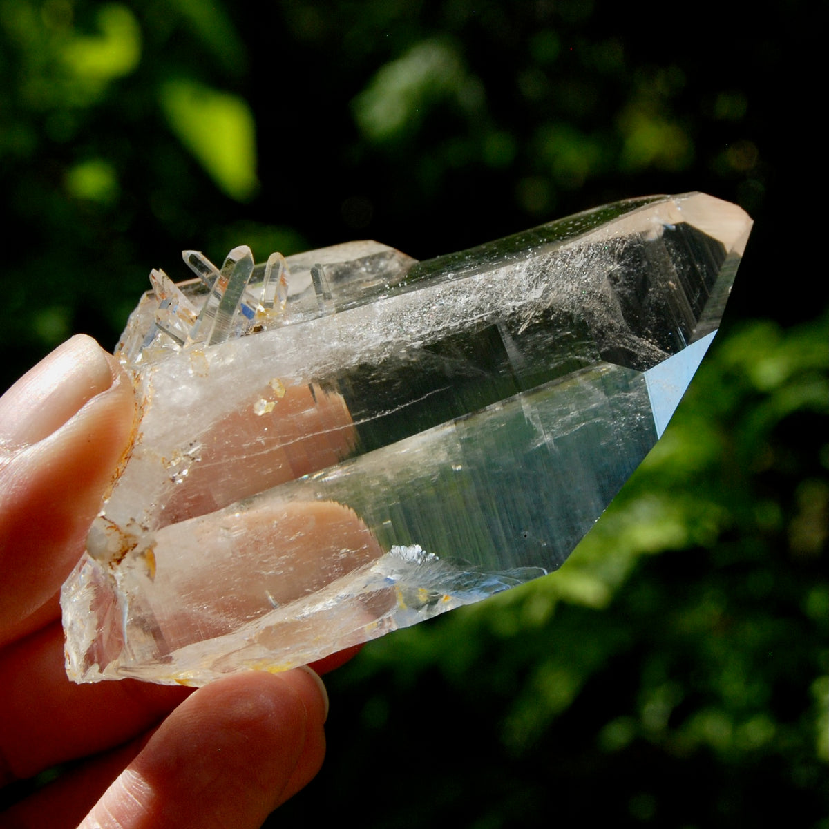 Dow Channeler Blades of Light Lemurian Crystal, 3.4" 143g Powerful Inner Child Manifestation Optical Quartz, Colombia