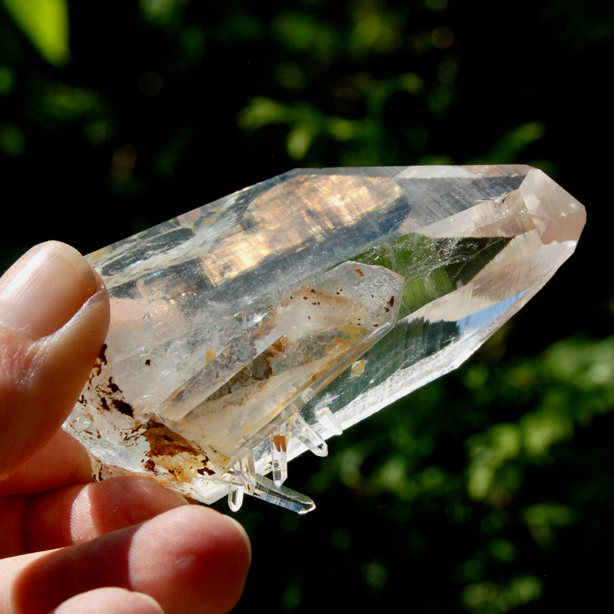 Dow Channeler Blades of Light Lemurian Crystal, 3.4" 143g Powerful Inner Child Manifestation Optical Quartz, Colombia
