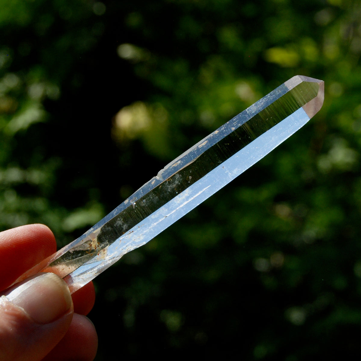 Channeler Blades of Light Lemurian Crystal, 3.8" 19g Powerful Optical Quartz, Colombia 