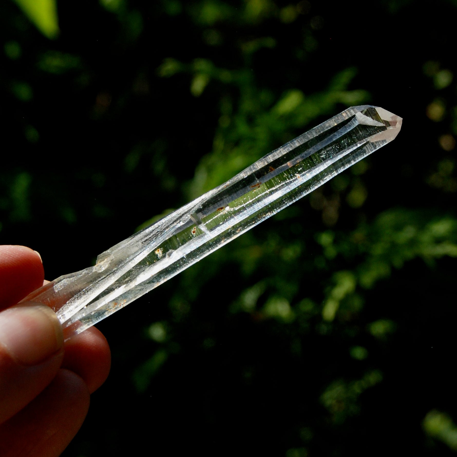 Channeler Blades of Light Lemurian Crystal, 3.8" 19g Powerful Optical Quartz, Colombia 