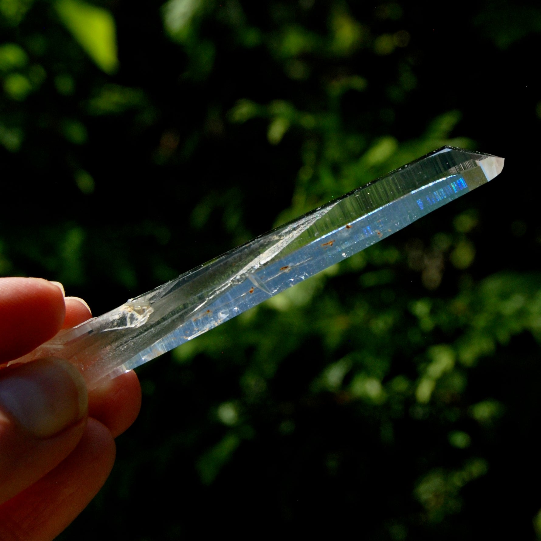 Channeler Blades of Light Lemurian Crystal, 3.8" 19g Powerful Optical Quartz, Colombia 