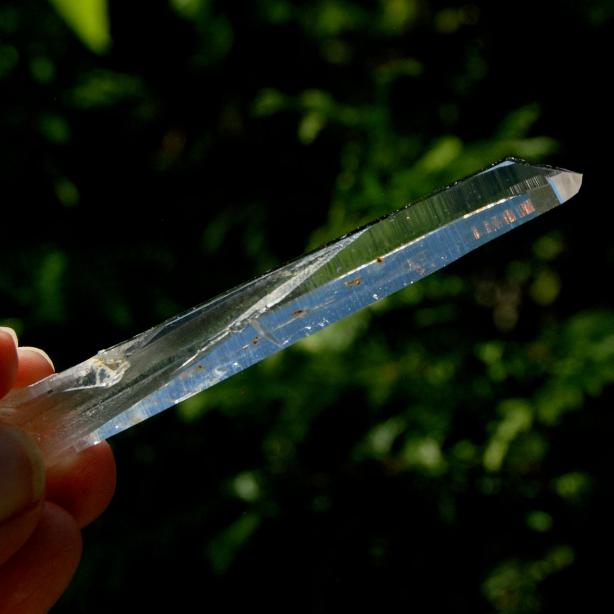Channeler Blades of Light Lemurian Crystal, 3.8" 19g Powerful Optical Quartz, Colombia 