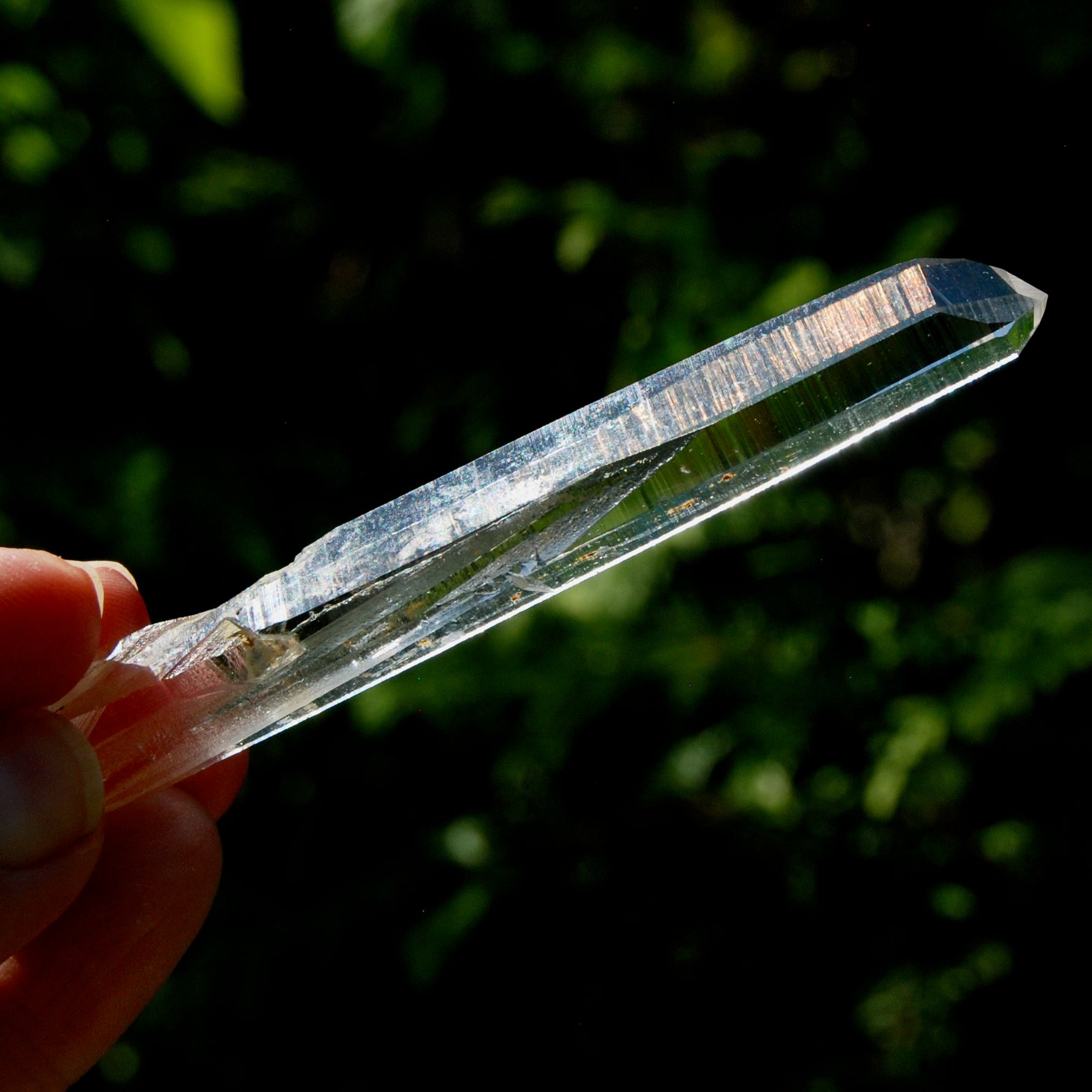 Channeler Blades of Light Lemurian Crystal, 3.8" 19g Powerful Optical Quartz, Colombia 