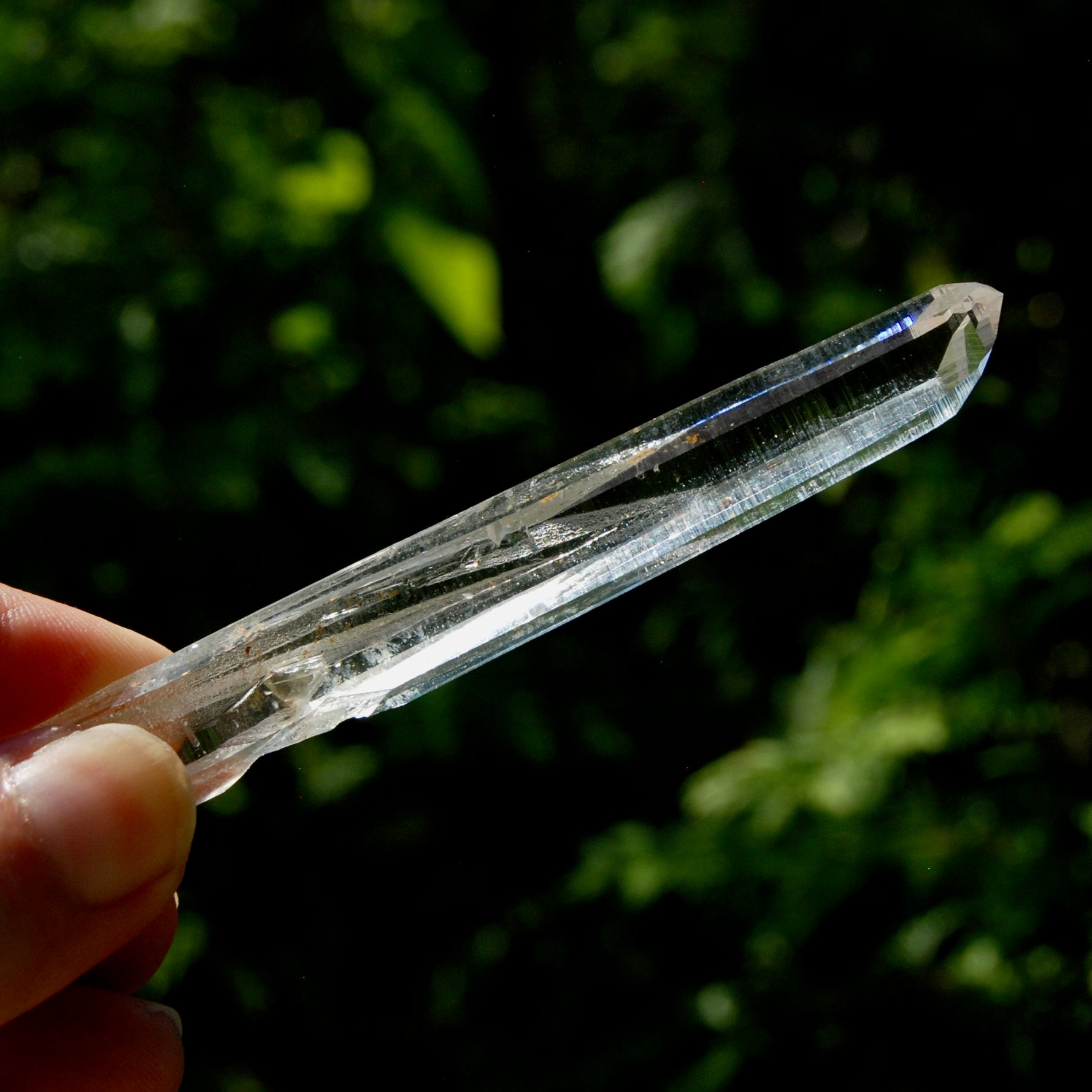 Channeler Blades of Light Lemurian Crystal, 3.8" 19g Powerful Optical Quartz, Colombia 