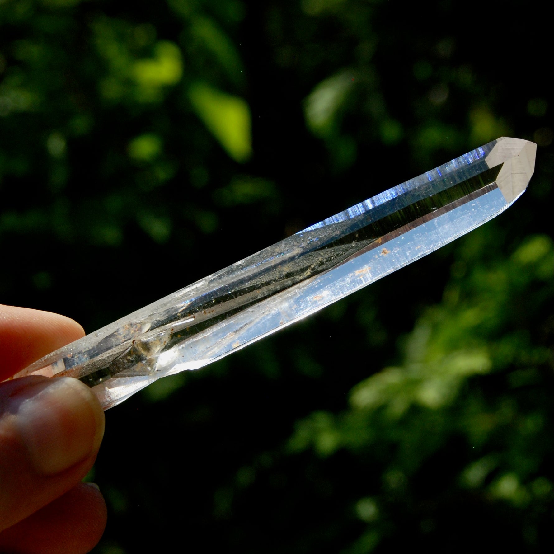 Channeler Blades of Light Lemurian Crystal, 3.8" 19g Powerful Optical Quartz, Colombia 