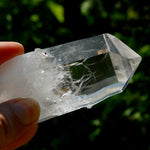 Yin Yang Blades of Light Lemurian Tabby Crystal, Powerful Optical Colombian Quartz