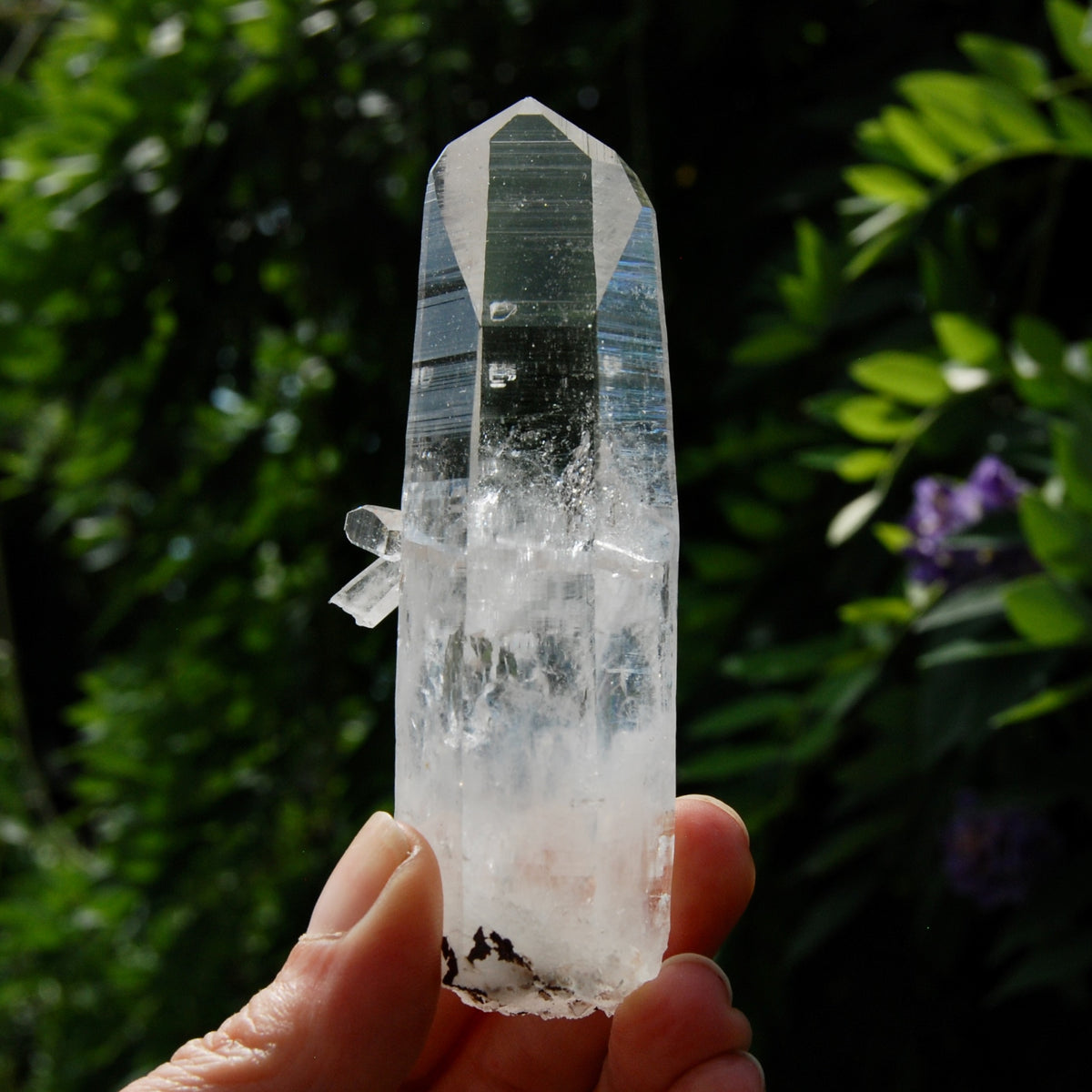 Colombian Blue Smoke Lemurian Crystal - 4in 123g ET Optical Quartz Channeler, Santander