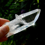 Colombian Blue Smoke Lemurian Crystal - 4in 123g ET Optical Quartz Channeler, Santander