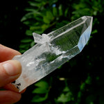 Colombian Blue Smoke Lemurian Crystal - 4in 123g ET Optical Quartz Channeler, Santander