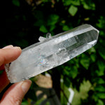 Colombian Blue Smoke Lemurian Crystal - 4in 123g ET Optical Quartz Channeler, Santander