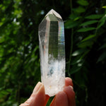 Colombian Blue Smoke Lemurian Crystal - 3.75in 92g Dow Channeler Optical Quartz, Santander