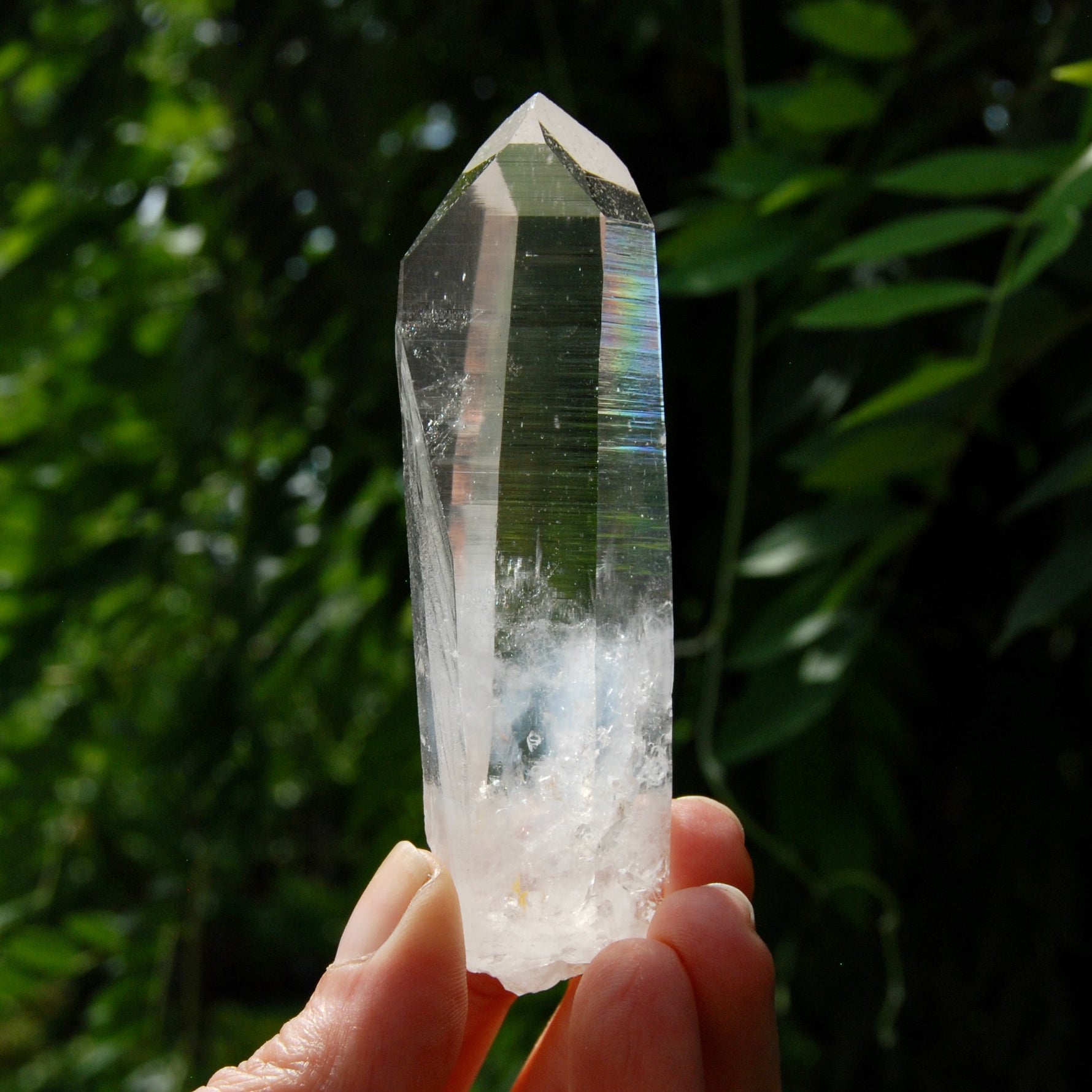 Colombian Blue Smoke Lemurian Crystal - 3.75in 92g Dow Channeler Optical Quartz, Santander