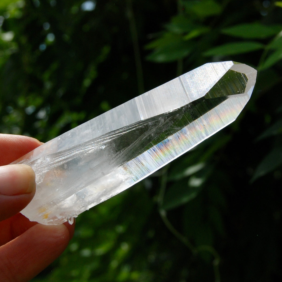 Colombian Blue Smoke Lemurian Crystal - 3.75in 92g Dow Channeler Optical Quartz, Santander