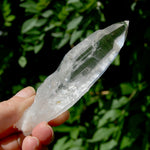 ET DT Lemurian Crystal Master Starbary- 4.5" 80g Etched Singing Optical Quartz Tabby, Colombia