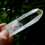 Colombian Blue Smoke Lemurian Crystal - 3.75in 92g Dow Channeler Optical Quartz, Santander