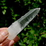 Lightning Strike Lemurian Crystal Starbary- 4.5" 69g Etched Singing Optical Quartz, Colombia