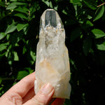 Etched Ancient Lemurian Crystal - 5.25" 392g Devic Temple Optical Quartz, Colombia