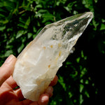 Etched Ancient Lemurian Crystal - 5.25" 392g Devic Temple Optical Quartz, Colombia