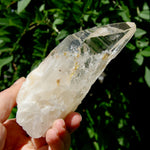Etched Ancient Lemurian Crystal - 5.25" 392g Devic Temple Optical Quartz, Colombia