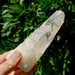 Etched Ancient Lemurian Crystal - 5.25" 392g Devic Temple Optical Quartz, Colombia