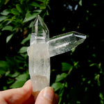 Isis Face Lemurian Quartz Crystal - 4in 96g Tantric Twin Flame Optical Quartz, Colombia