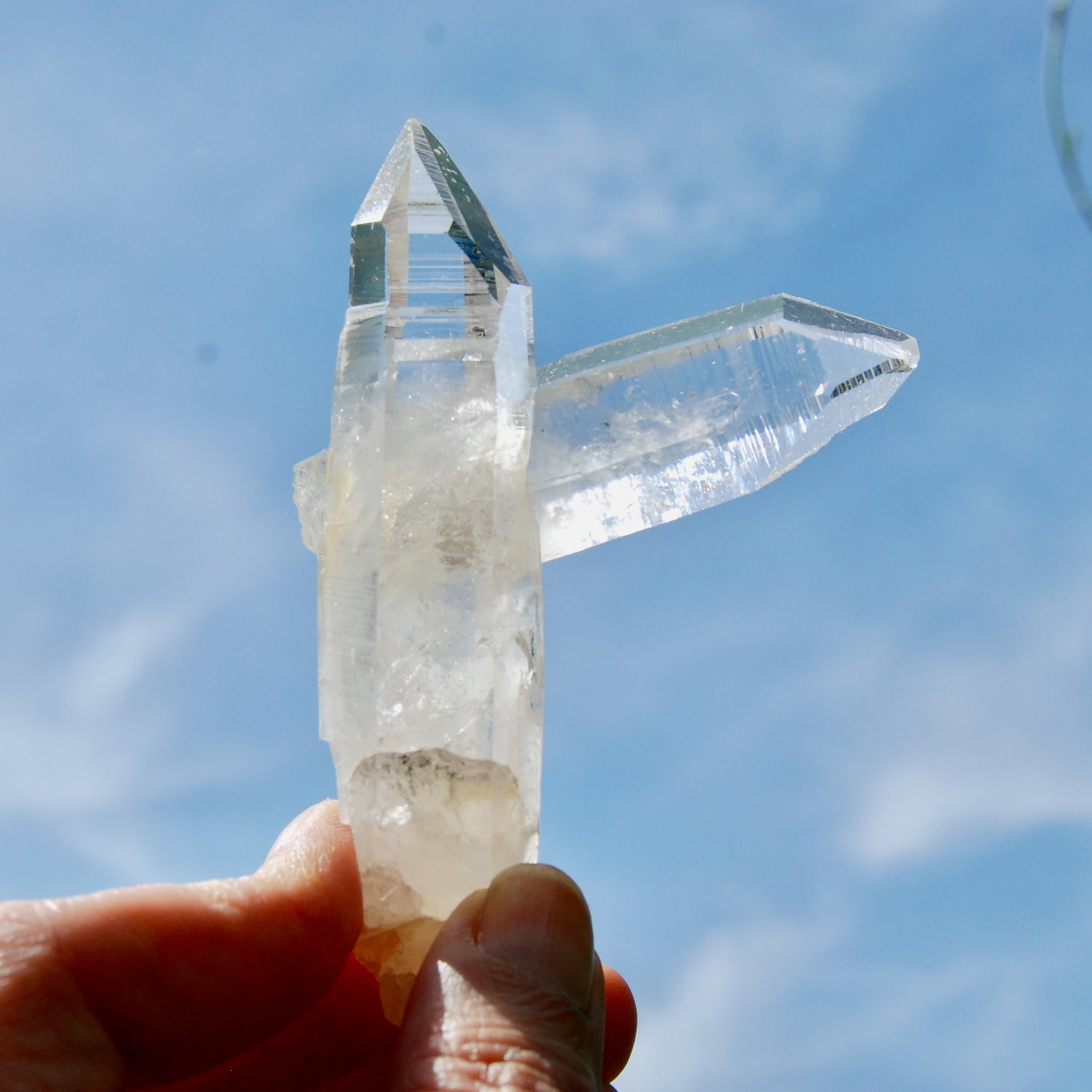 Isis Face Lemurian Quartz Crystal - 4in 96g Tantric Twin Flame Optical Quartz, Colombia