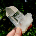 Isis Face Lemurian Quartz Crystal - 4in 96g Tantric Twin Flame Optical Quartz, Colombia