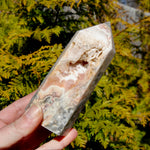 Pink Crazy Lace Agate Crystal Tower