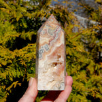 Crazy Lace Agate Crystal Tower