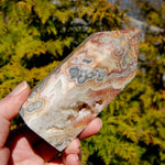 Crazy Lace Agate Crystal Tower
