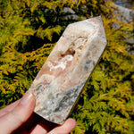 Pink Crazy Lace Agate Crystal Tower