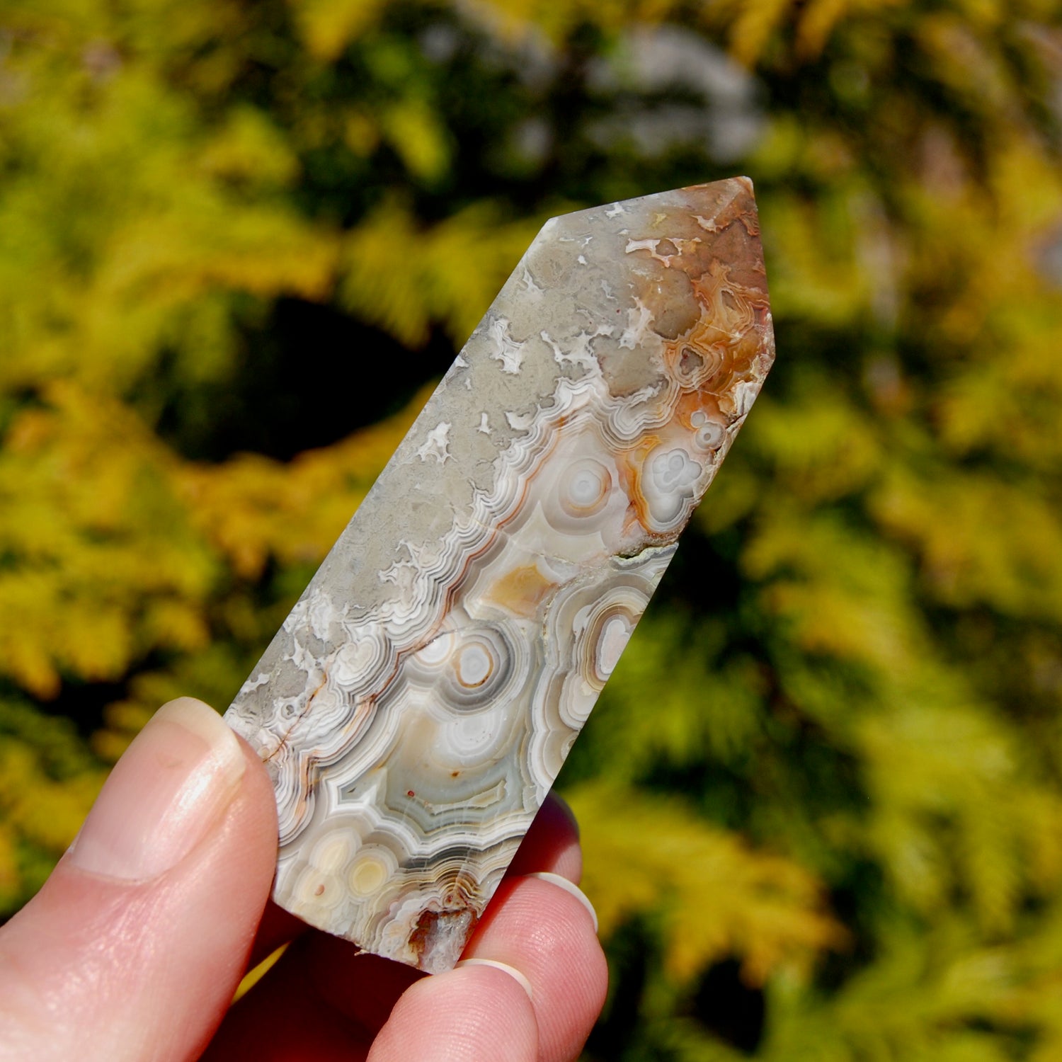 Crazy Lace Agate Tower