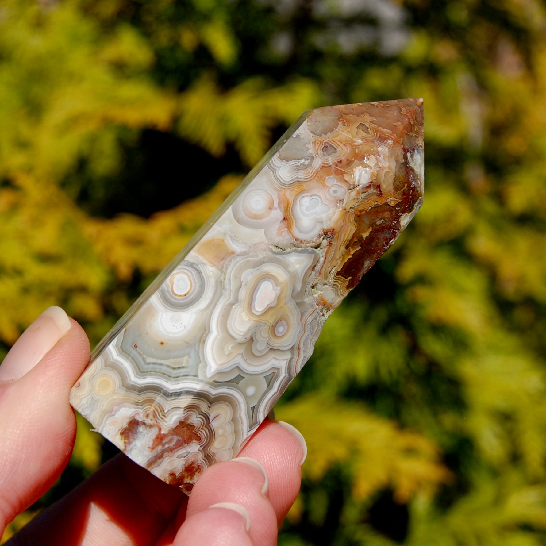 Crazy Lace Agate Tower