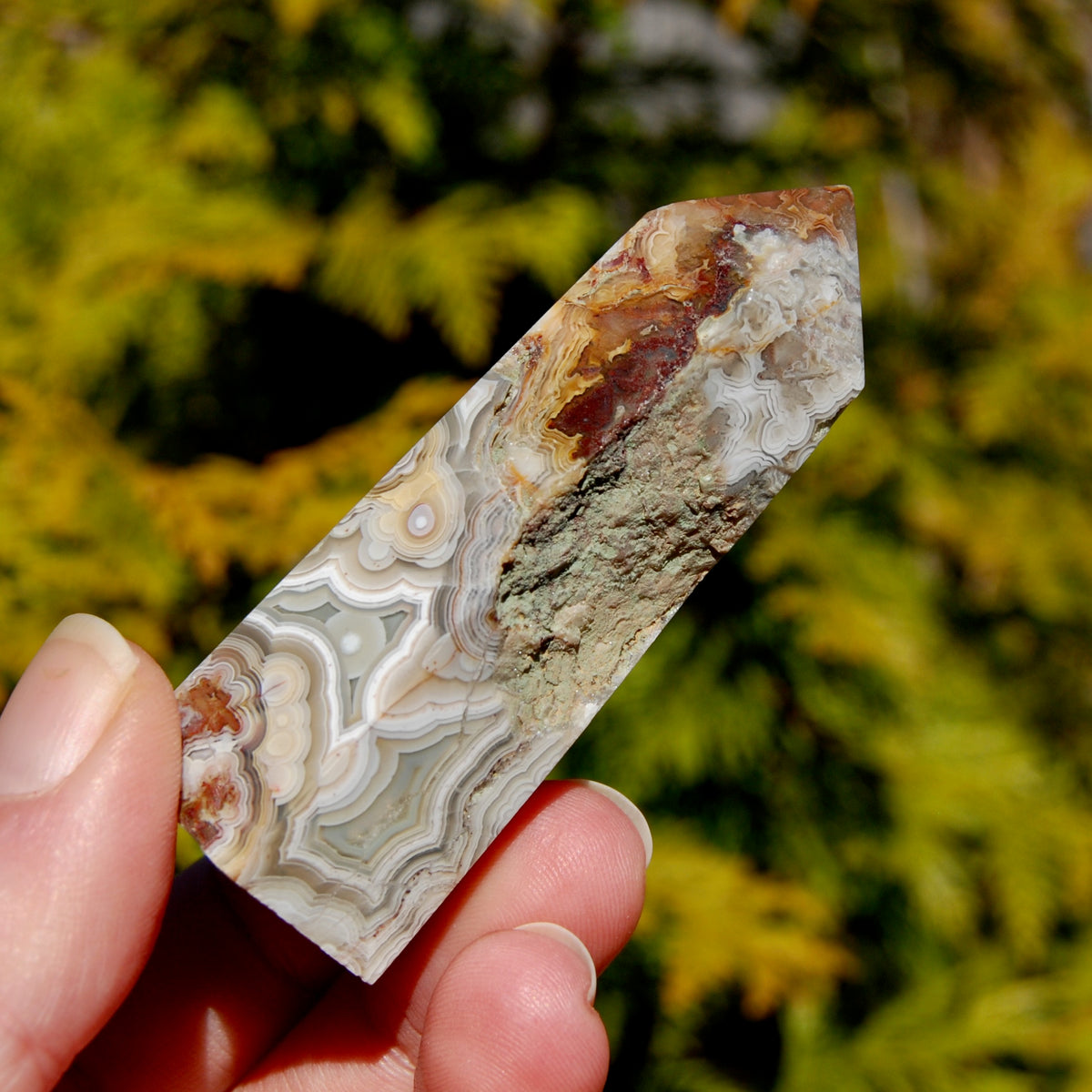 Crazy Lace Agate Tower