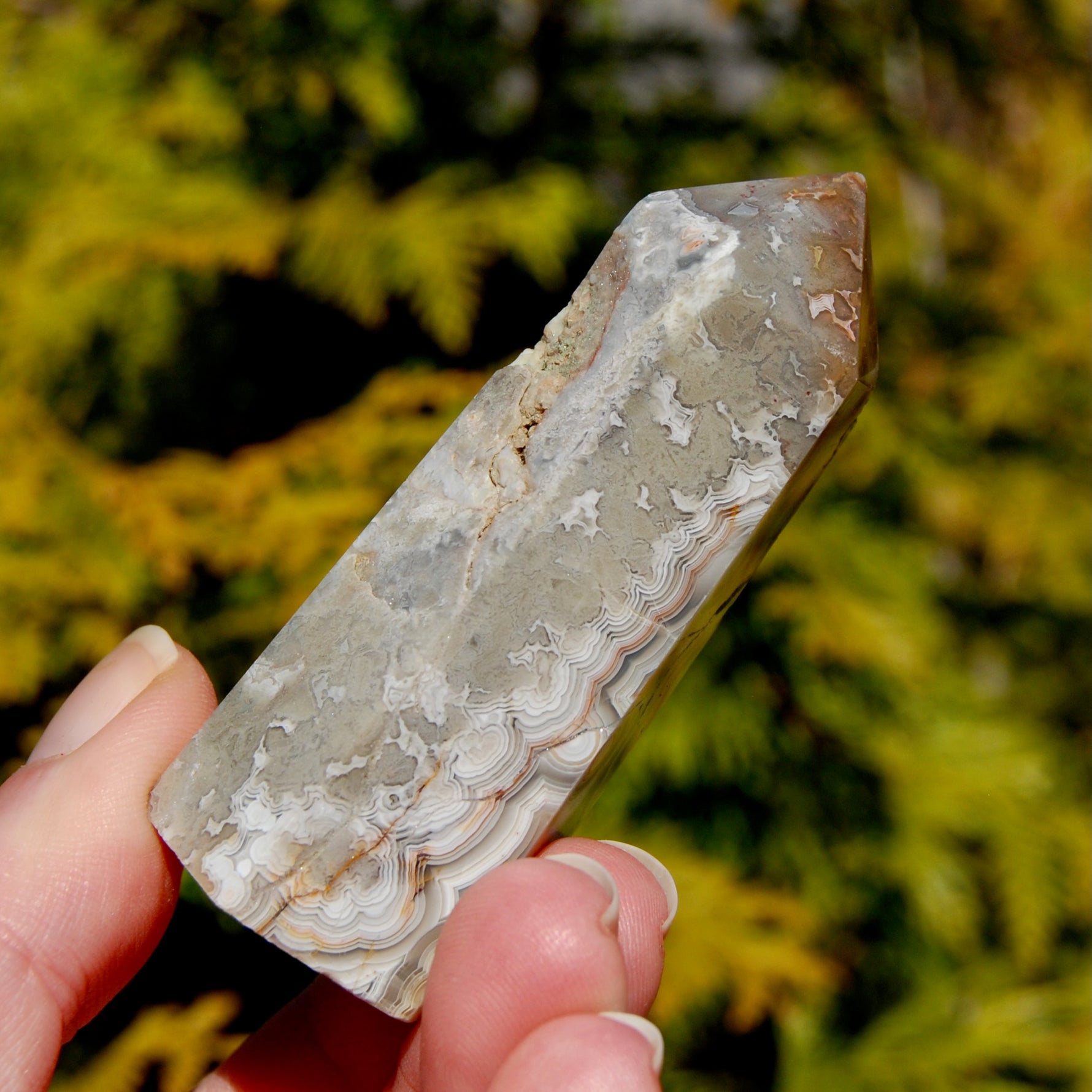 Crazy Lace Agate Tower
