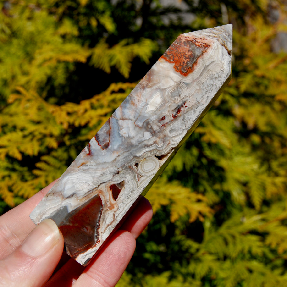 Crazy Lace Agate Tower
