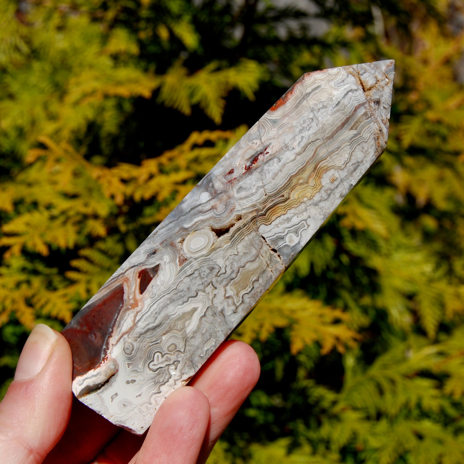Crazy Lace Agate Tower