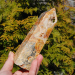 Crazy lace agate crystal tower