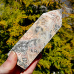 Pink Crazy Lace Agate Crystal Tower