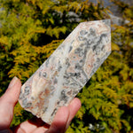 Pink Crazy Lace Agate Crystal Tower