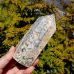 Pink Crazy Lace Agate Crystal Tower