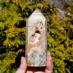 Pink Crazy Lace Agate Crystal Tower