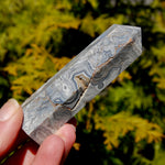 Crazy lace agate crystal tower