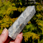 Crazy lace agate crystal tower
